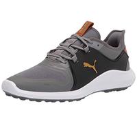 PUMA Men's Ignite Fasten8 Golf Shoe, Quiet Shade-Gold Black, 7 UK