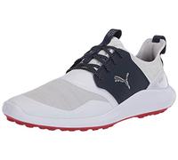 pumagolf Men's Ignite Nxt Lace Golf Shoe, Puma White-Puma Silver-Peacoat, 8 UK