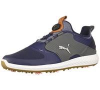 PUMA Men's Ignite Pwradapt Caged Disc Golf Shoe, Peacoat Silver-Quiet Shade, 12 UK