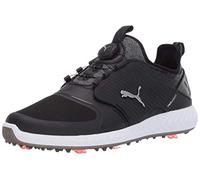 PUMA Men's Ignite Pwradapt Caged Golf Shoes, Black Silver Black, 7.5 UK