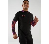 Puma Men's Individual Cup 1/4 Zip-Top - Black, Black, Size L, Men Black