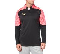 PUMA Men's Individualfinal 1/4 Zip-top, Puma Black-sunset Gl, S