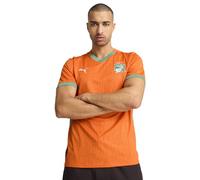 Puma Ivory Coast Replica 2025 Home Short Sleeve T-shirt Orange L Men