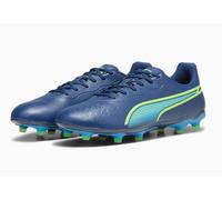 PUMA King Match FG/AG Soccer ShoeUnisex Adult, Persian Blue Pro Green Ultra Blue, 11 UK