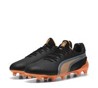 PUMA Mens King Ultimate Launch Adults Firm Ground Football Black/Orange 8 UK