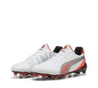 Puma Mens King Ultimate Launch Adults Firm Ground Football Boots White/Red 9 UK
