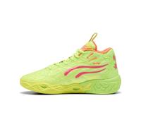 PUMA Mens LaMelo Ball MB.04 Gem Athletic Basketball Shoes, Yellow Alert Green Glare Pink Alert, 9