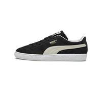 PUMA Mens Leather Classic XXI Trainers - Black/White - 8
