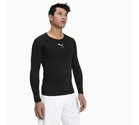 Puma Men's Liga Baselayer Tee Long Sleeve Functional Underwear, Black, 2XL