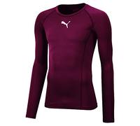 Puma Men's Liga Baselayer Tee Long Sleeve Functional Underwear, Cordovan, X-Large, Manufacturer size(56/58)