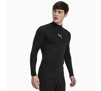 PUMA Men Liga Baselayer Tee Long Sleeve Warm Functional Underwear - Black, Large