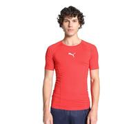 Puma Men's Liga Baselayer Tee Short Sleeve Functional Underwear, Red, Large