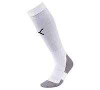 PUMA Men's Liga Core Football Socks, Puma White-Puma Black, 5 UK