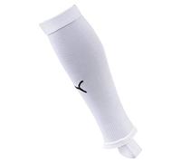 PUMA Men's LIGA Stirrup Core Football Sock, White/Black, Size 2, Cotton Heel and Toe for Comfort, Knitted to Sock Front, Breathable Knitted Mesh