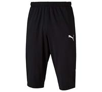 PUMA Men's Liga Training 3/4 Pants, Black White, X-Large