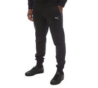 Puma Mens Logo Cuffed Ankle Jogging Bottoms - Black - XXL - Black - 66% Cotton/34% Polyester
