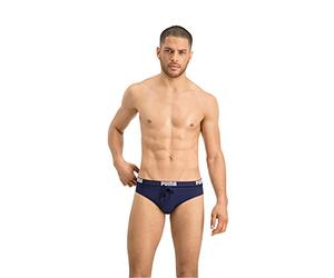 Puma Men's Logo Men's Swimming Brief Swim Briefs Not Applicable, Navy, S
