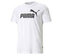 PUMA Men's Logo Tee, Puma White, XS UK