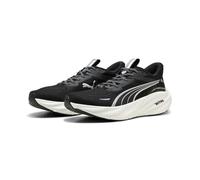Puma Mens Magnify Nitro 3 Running Shoes, Black/White, 10