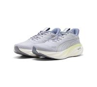 Puma Mens Magnify Nitro 3 Running Shoes, Vibrant Silver-apple Spritz, 13