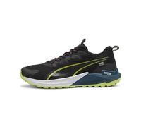 Puma Mens Magnify Nitro Knit Running Shoes Road Black/Lime/Blue 11
