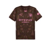 Puma Mens Manchester City 24/25 Goalkeeper Short Sleeve Jersey - Brown - Size Large