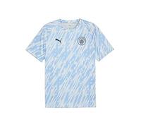 Puma Mens Manchester City 25/26 Warm Up Jersey, Silver, Size L, Men Ilver