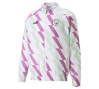 Puma Mens Manchester City Pre Match Jacket Adults White/Green S