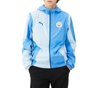 PUMA Mens Manchester City Pre Match Woven Jacket Adults Blue/Silver XL