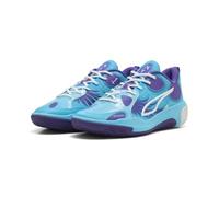 Puma Men's MB World.01 Basketball Shoes, Bright Aqua Team Violet, 45 EU