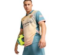 PUMA - Mens MCFC Fourth Jersey Replica, Color Rosebay/Bold Blue, Size: X-Large