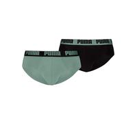 PUMA Men's Everyday Brief, Olive Green/Black, S (Pack of 2)