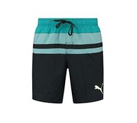 PUMA Men's Shorts, Black Teal Combo, L