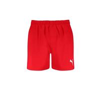 PUMA Men's Mid Length Swim Shorts, red, XS