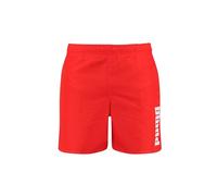 PUMA Men's Mid Length Swim Trunks, red, XL