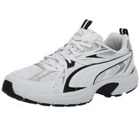 PUMA Men's Milenio Tech Sneaker White Black Silver, 10 UK