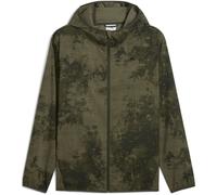 Puma Mens Monay Hooded Short Puffer Jacket in Dark Olive - Green - Size Large