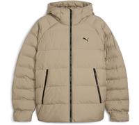 Puma Mens Mono Hooded Puffer Jacket in Ice Coffee - Brown