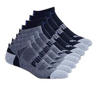 PUMA Mens No Show Socks, Black 10 Pair, 10-13, (PUMA-12345-BLK-10-13), Black