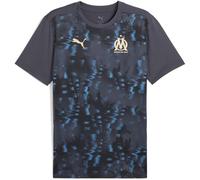 PUMA Mens Olympique de Marseille Pre Match Shirt Adults Grey/Gold L