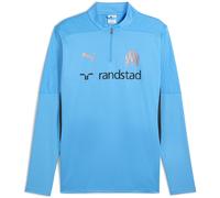 Puma Mens Olympique De Marseille Training 1/4 Zip Top Adults Licensed Drill