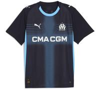 Puma Mens Olympique Marseille Away Shirt 2025 2026 Adults Short Sleeve Crew Neck