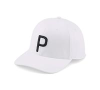 PUMA Mens P Golf Cap White Glow-PUMA Black One Size