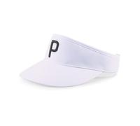 PUMA Mens P Golf Visor Bright White-Black Adult