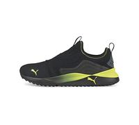 PUMA Men's Pacer Future Slip On, Black-Dark Slate-Fluo Yellow, 9 UK