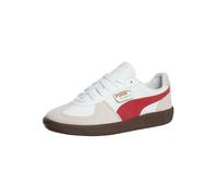 PUMA Palermo Leather Sneakers Unisex, White/Vapor Grey/Club Red, size 9
