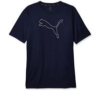 PUMA Men's Performance Cat Tee Bt T-Shirt, Peacoat/White, M/Big/Tall