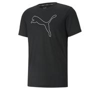 PUMA Men's Performance Cat Tee T-Shirt, Black, Large
