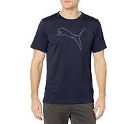 PUMA Men's Performance Cat Tee (Available in Big and Tall Sizes) T-Shirt, Peacoat, Medium