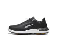 PUMA Men's Phantomcat Nitro Golf Shoe Black Silver/Yellow Sizzle, 12 UK